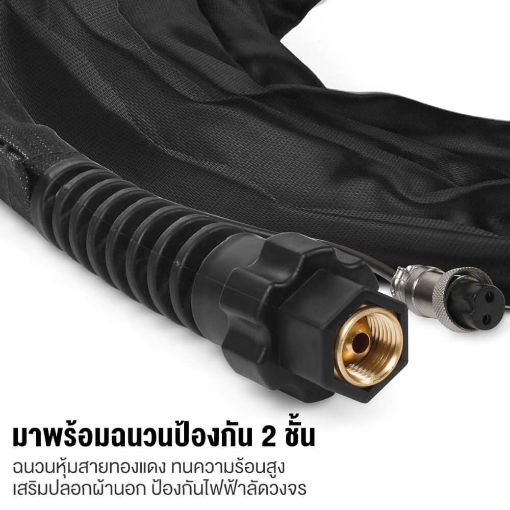 สายเชื่อมอาร์กอน TIG พร้อมหัว DELTON รุ่น TG-004M ความยาว 4 เมตร_5